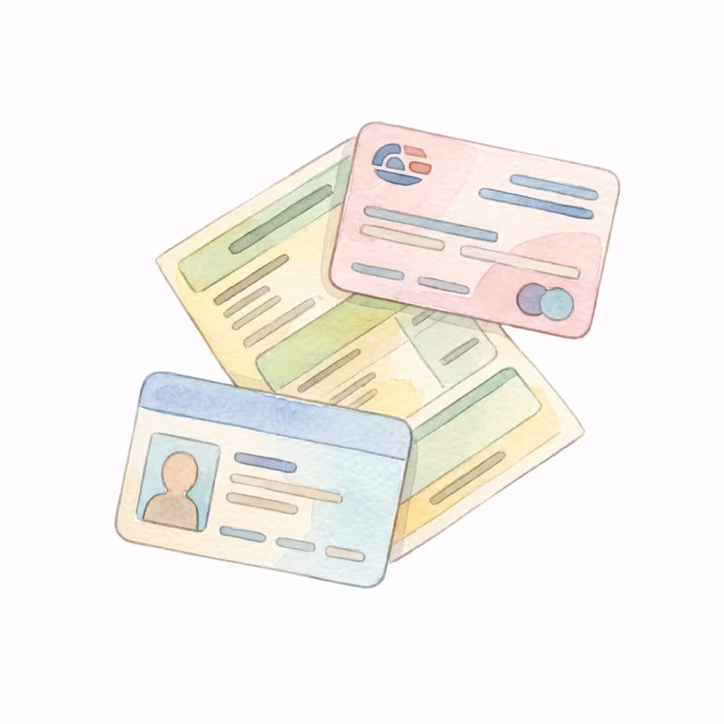 רישיונות, מסמכים וביטוח