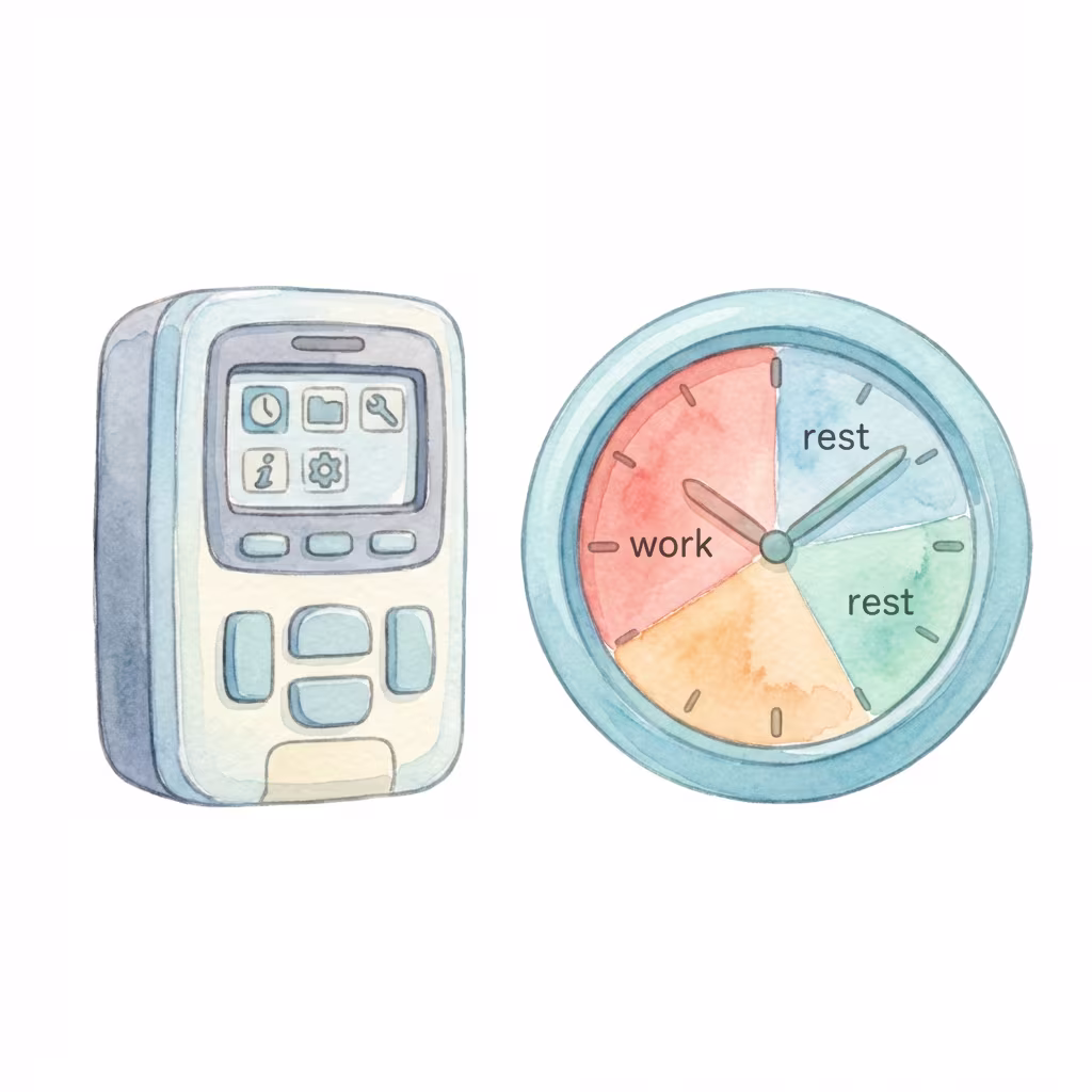 שעות עבודה ומנוחה לנהג מקצועי