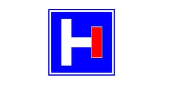 תמרור מרובע כחול. במרכזו איור של דרך אנכית לבנה, שממנה יוצאת ימינה דרך אופקית לבנה. קצה הדרך האופקית חסום במלבן אדום.